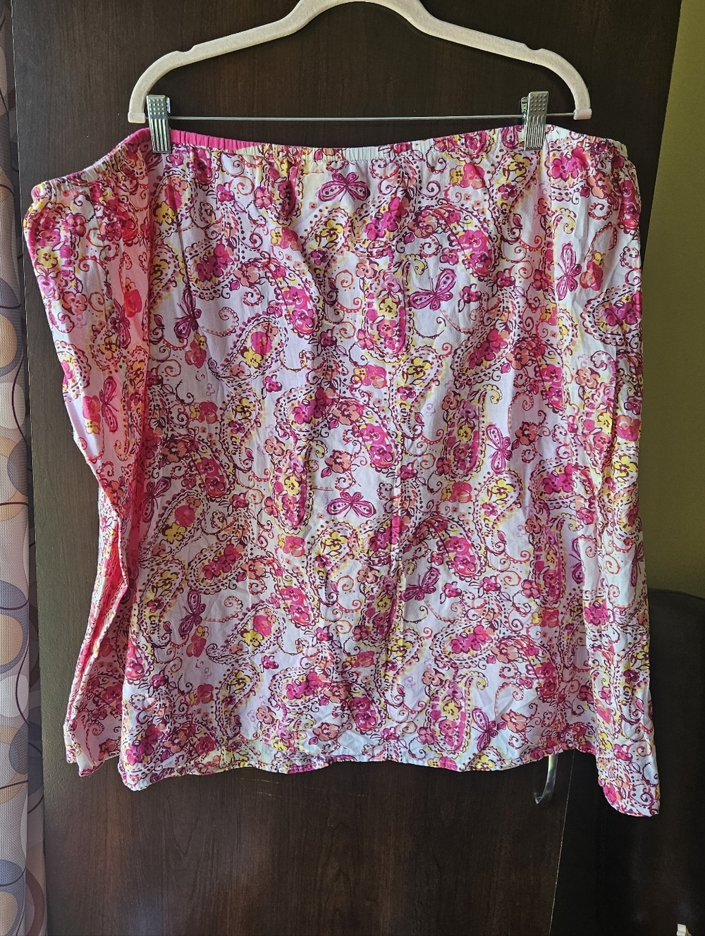 Fashion Bug Pink and Yellow Paisley Skirt Size 3X